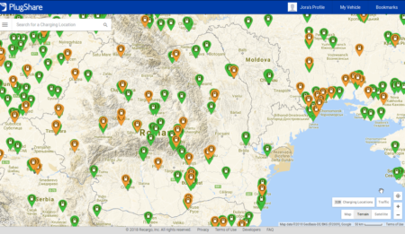 Dinamica dezvoltarii infrastructurii statiilor de incarcare pentru vehiculele electrice in Romania in perioada iulie 2017-2018