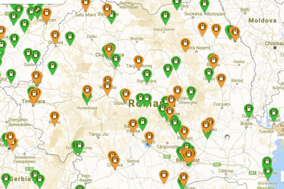 % Crestere nr. statii de incarcare ptr VE in Romania in ultimele 6 luni 2018