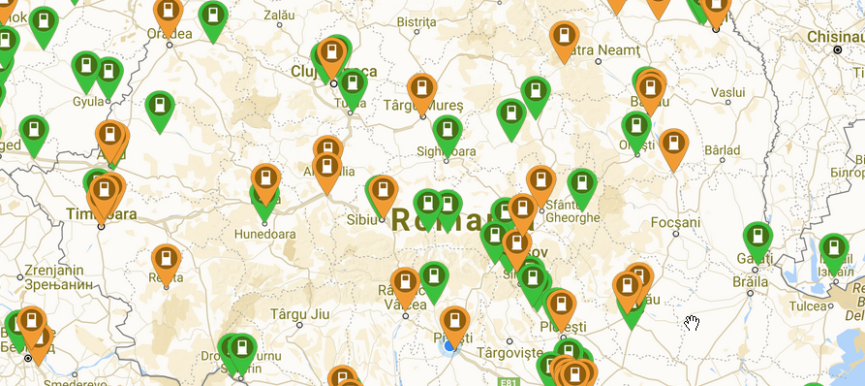 % Crestere nr. statii de incarcare ptr VE in Romania in ultimele 6 luni 2018