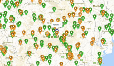 % Crestere nr. statii de incarcare ptr masini electrice in 2019, in Romania