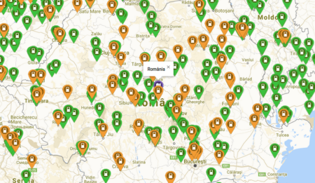 % Crestere nr. statii de incarcare ptr masini electrice in primele 6 luni 2020, in Romania